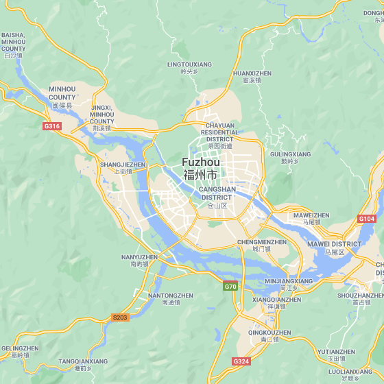 Fuzhou City Map